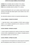 Modelo de Contrato de Locação Comercial com Construção