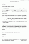 Modelo de Estatuto de Fundação de Caráter Assistencialista, Cultural e Científico