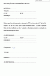 Formulário Padrão para Transferência de Titular de IPTU