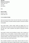 Carta Proposta Comercial Padrão de Fornecimento de Alimento