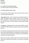 Carta Padrão de Pedido de Dispensa do Júri