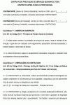 Contrato Padrão de Prestação de Serviço de Banho e tosa entre clínica e profissional