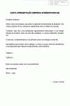 Modelo de Carta Apresentação Empresa Apresentando-se