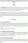 Rescisão Padrão do instrumento particular de representação de atleta de futebol