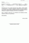 Modelo de Carta de Cobrança Após Recebimento