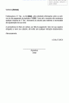 Modelo de Carta Nova Solicitação de Pagamento