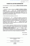 Carta Padrão de Parecer Adverso dos Auditores Independentes