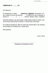 Modelo de Comunicado de Deferimento de Licença