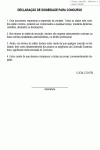 Modelo de Declaração Idoneidade para Concurso