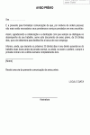 Carta Padrão de Aviso Prévio