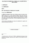 Carta Padrão de Solicitação do Pagamento da 1 Parcela do 13 Salário por Ocasião de Férias