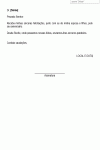 Carta Padrão de Felicitação - Saudação de Aniversário para Chefe ou Superior