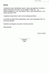 Modelo de Carta de Envio de Documentos