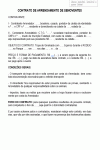 Modelo de Contrato de Arrendamento Semoventes de Equinos para Participação em Rodeio