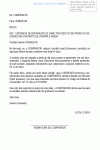 Modelo de Carta de Reclamação