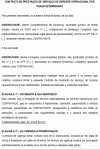 Modelo de Contrato de prestação de serviços de Gerente Operacional por prazo determinado