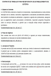 Modelo de Contrato de trabalho para recepcionista de local de estética