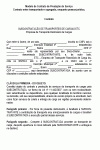 Modelo de Contrato de Prestação de Serviço entre Transportador e Agregado - Pessoa Jurídica