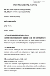 Recurso Padrão de Apelação contra indeferimento da petição inicial