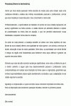 Carta Padrão de Justificativa de Mudança de Cidade