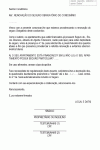 Carta Padrão de Renovação de Seguro