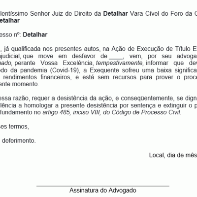 Carta de desistencia de emprego  Modelo de Documentos 