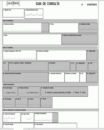 Modelo De Guia De Consulta Médica