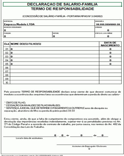 Modelo de Recibo de Entrega de EPI ao Funcionario em Excel - Equipamento de Proteção Individual