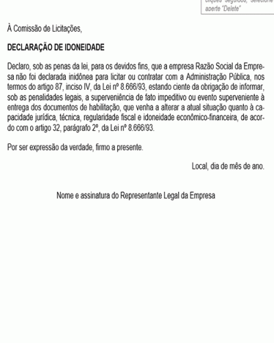 Modelo De Declaracao De Ausencia Na Escolar Por Motivo De Trabalho