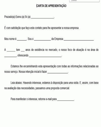 Modelo de Carta de Apresentação Comercial e Proposta Comercial de Lavanderia