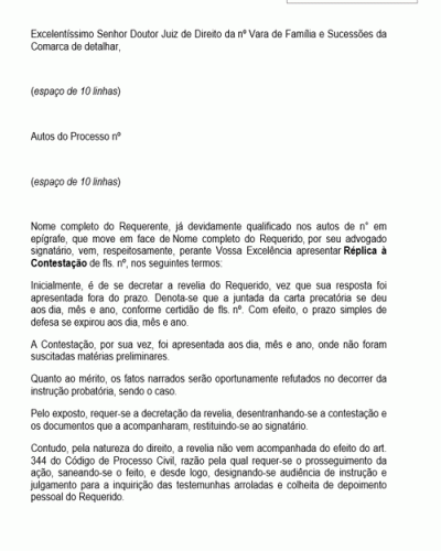 Revelia segundo o Novo Código de Processo Civil