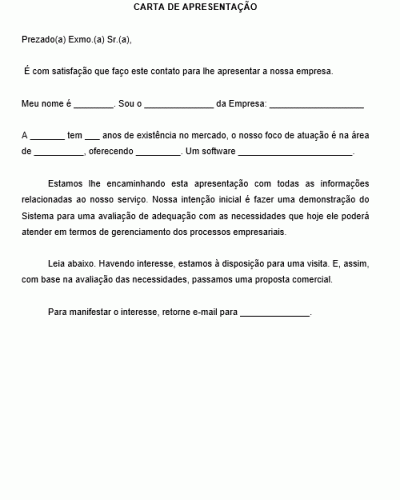 Modelo de Carta de Apresentação e Proposta Comercial Consultoria em TI - Informática e Sistemas