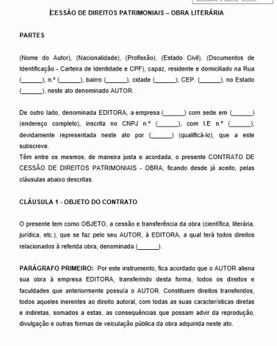 Contrato de Cessão