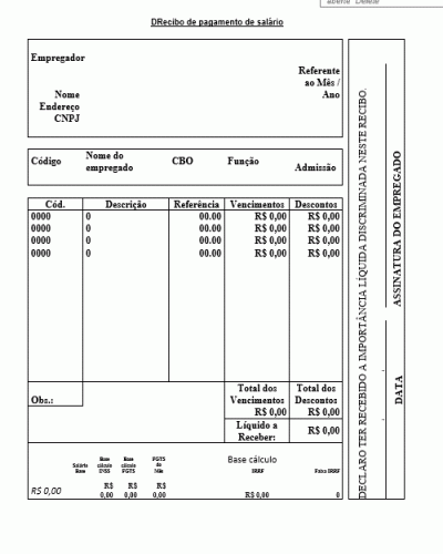 Recibo De Salario 100 Folhas Reverasite