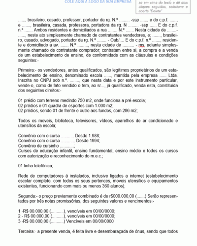 Modelo de Contrato de Concessão de Espaço para Publicidade