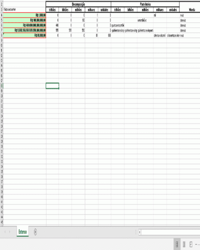 Modelo de Planilha para Classificar e Calcular Valores por Extenso